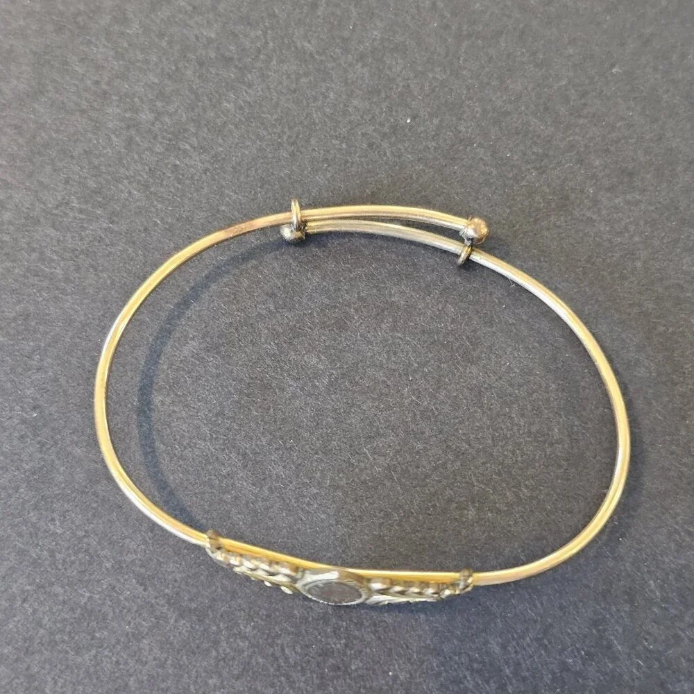 Antique Victorian Toddlers Slide Bangle Gold Bracelet 3T 4T JMF‎ and Co 4 G